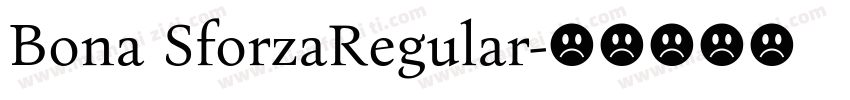 Bona SforzaRegular字体转换